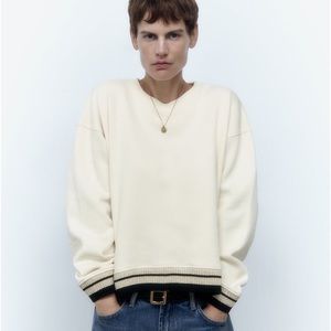 SHINY TRICOT SWEATSHIRT NWT